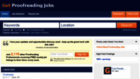 What Getproofreadingjobs.com website looked like in 2017 (6 years ago)