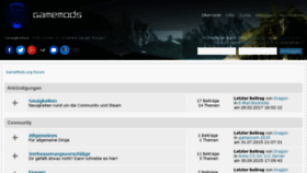 What Gamemods.org website looked like in 2017 (6 years ago)