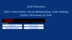 What Gothpassions.com website looked like in 2017 (6 years ago)