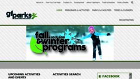 What Gfparks.org website looked like in 2017 (6 years ago)