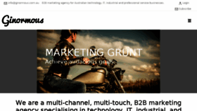 What Ginormous.com.au website looked like in 2017 (8 years ago)