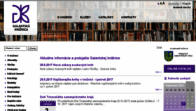 What Galantskakniznica.sk website looked like in 2017 (6 years ago)