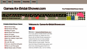 What Games-for-bridal-shower.com website looked like in 2017 (6 years ago)
