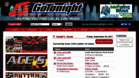 What Gotonight.com website looked like in 2017 (7 years ago)