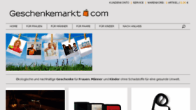 What Geschenkemarkt.com website looked like in 2017 (6 years ago)