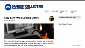 What Gamerscollection.com website looked like in 2017 (6 years ago)