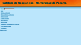 What Geocienciaspanama.org website looked like in 2017 (6 years ago)