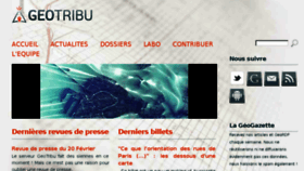What Geotribu.net website looked like in 2017 (6 years ago)