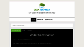 What Geektechnica.com website looked like in 2017 (6 years ago)