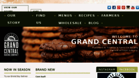 What Grandcentralbakery.com website looked like in 2017 (6 years ago)