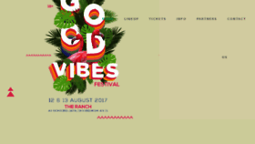 What Goodvibesfestival.com website looked like in 2017 (6 years ago)