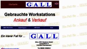 What Gall.de website looked like in 2017 (6 years ago)
