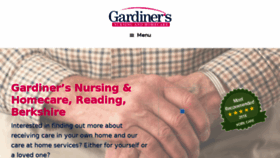 What Gardinersnursing.co.uk website looked like in 2017 (6 years ago)