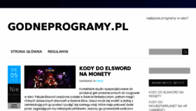 What Godneprogramy.pl website looked like in 2017 (6 years ago)