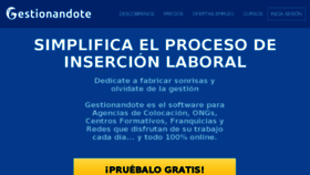 What Gestionandote.com website looked like in 2017 (6 years ago)