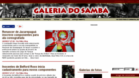 What Galeriadosamba.com.br website looked like in 2017 (6 years ago)