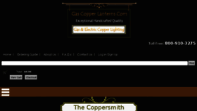What Gascopperlanterns.com website looked like in 2017 (6 years ago)