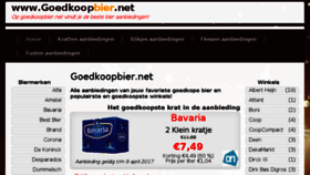 What Goedkoopbier.net website looked like in 2017 (6 years ago)