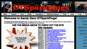 What Gtsparkplugs.com website looked like in 2017 (6 years ago)