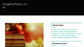 What Graphicpanic.com website looked like in 2017 (6 years ago)