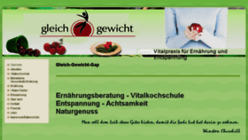 What Gleich-gewicht-gap.de website looked like in 2017 (6 years ago)