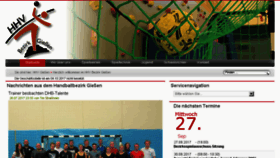 What Giessen-handball.de website looked like in 2017 (6 years ago)