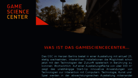 What Gamesciencecenter.de website looked like in 2017 (6 years ago)