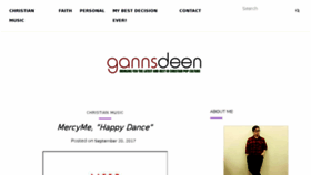 What Gannsdeen.com website looked like in 2017 (6 years ago)