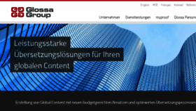 What Glossa.de website looked like in 2017 (6 years ago)