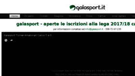 What Galasport.it website looked like in 2017 (6 years ago)