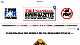 What Goyimgazette.com website looked like in 2017 (6 years ago)