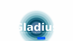 What Gladius.io website looked like in 2017 (6 years ago)