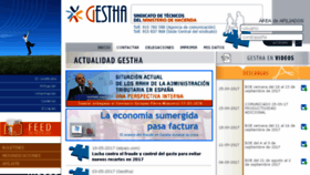 What Gestha.es website looked like in 2017 (6 years ago)