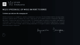 What Grupa-kreatywna.pl website looked like in 2017 (6 years ago)