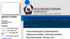 What Gesundheitspark-dreilaendereck.eu website looked like in 2017 (6 years ago)