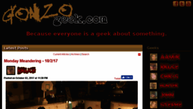 What Gonzogeek.com website looked like in 2017 (7 years ago)
