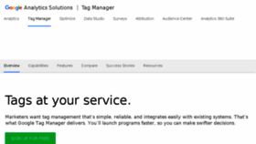 What Googletagmanager.com website looked like in 2017 (6 years ago)
