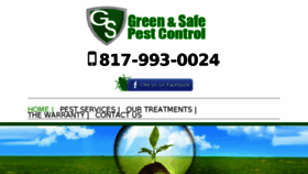 What Greenandsafepestcontrol.com website looked like in 2017 (6 years ago)