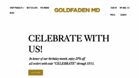 What Goldfadenmd.com website looked like in 2017 (6 years ago)