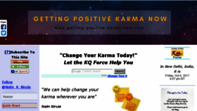 What Getting-positive-karma-now.com website looked like in 2017 (6 years ago)