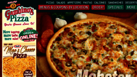 What Gambinospizza.com website looked like in 2017 (6 years ago)