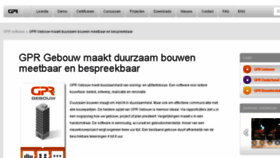 What Gprgebouw.nl website looked like in 2017 (6 years ago)