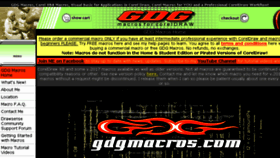 What Gdgmacros.com website looked like in 2017 (6 years ago)