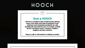 What G.hooch.co website looked like in 2017 (6 years ago)