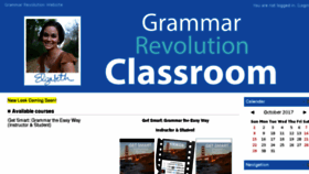 What Grammar-revolution-classroom.com website looked like in 2017 (6 years ago)