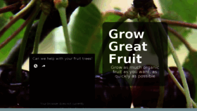 What Growgreatfruit.com website looked like in 2017 (6 years ago)