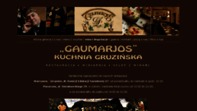 What Gaumarjos.pl website looked like in 2017 (6 years ago)
