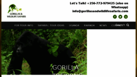 What Gorillasandwildlifesafaris.com website looked like in 2017 (6 years ago)