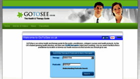 What Gotosee.co.uk website looked like in 2017 (6 years ago)