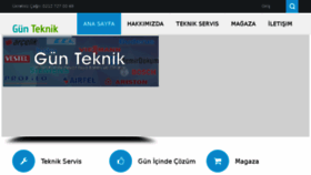 What Gunteknik.com website looked like in 2017 (6 years ago)